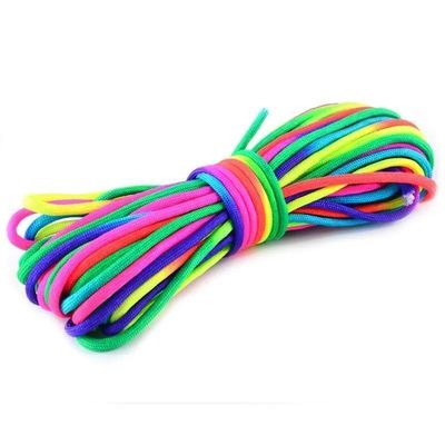 Внешний Rainbow 550 Paracord 4mm 7 Внутренние ядра Полиэстер Парашютный шнур