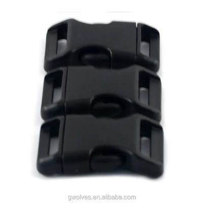 15 мм / 20 мм пластиковый Paracord Buckle с изогнутым дизайном и 5/8 &quot;боковой освобождения потребностей