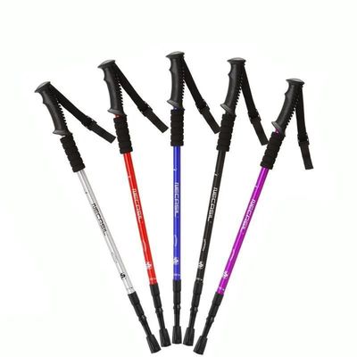 Наружная скалолазная палка Alpenstock 90-135cm 4 секция Алюминиевая телескопическая ходьба