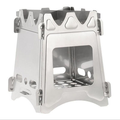 Наружная горелка из нержавеющей стали Деревянная печь Мини-кампинг Кулинария Пикник Складная печь Нет