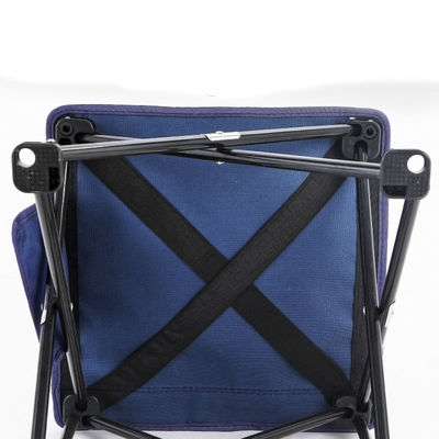 Кэмпинг на открытом воздухе Рыболовные стулья Портативный легкий складной стул с подлокотником в синем