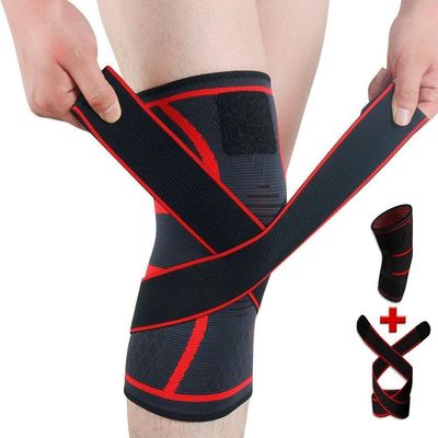 Спортивные коленные подкладки для бега Нилоновый коленный подкрепление Пакет валовой массы 0.130 кг