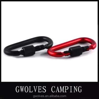 Алюминиевый D-образный карабинерный клип для подъема на открытом воздухе