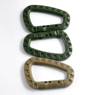 США Первоначальная оплата Тактический D-Ring Molle Clip Keychain Легкий пластиковый карабинер