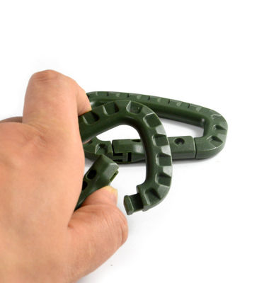 США Первоначальная оплата Тактический D-Ring Molle Clip Keychain Легкий пластиковый карабинер